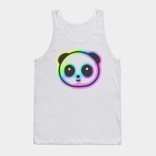 Colorful Glowing Panda Tank Top